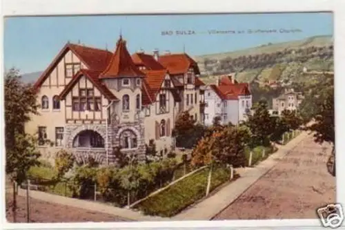 32235 Ak Bad Sulza Villenpartie am Gradierwerk um 1910