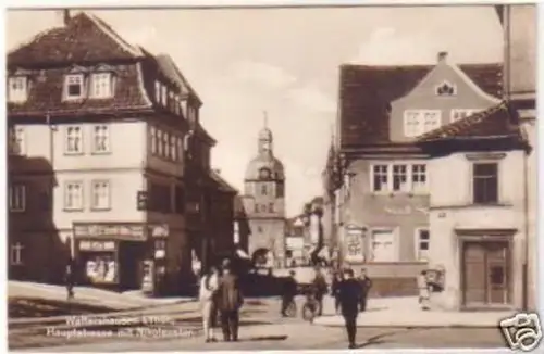 24687 Ak Waltershausen Hauptstraße mit Nikolaustor 1930