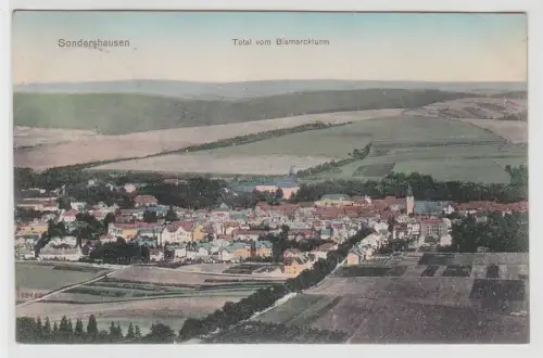 68858 Ak Sondershausen Total vom Bismarckturm 1911
