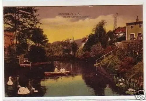 21923 Ak Schmölln S.-A. obere Sprottenpartie um 1910