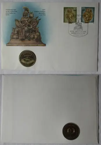 DDR Numisbrief mit 5 Mark Zeughaus Berlin 1990 (119877)