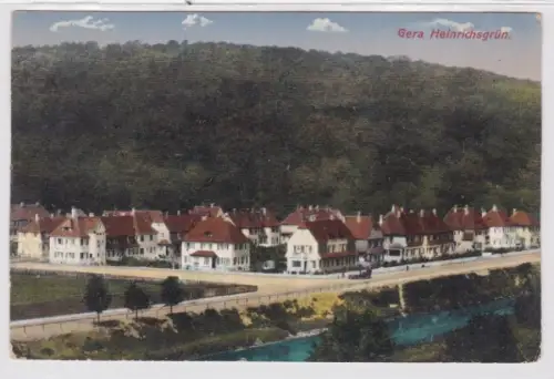 95536 AK Gera Heinrichsgrün an der weißen Elster 1916