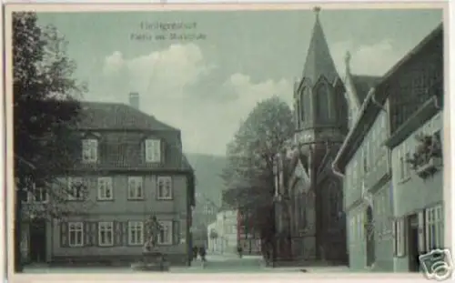 13185 Ak Heiligenstadt Partie am Marktplatz um 1930