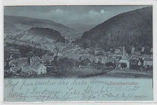 60168 Mondscheinkarte Kleinschmalkalden Totalansicht 1901