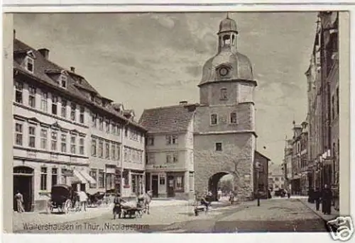 33106 Ak Waltershausen in Thüringen Nicolausturm 1909