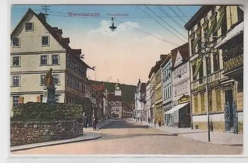 66354 Feldpost Ak Bleicherode Hauptstrasse 1916