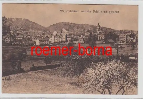 81168 Ak Waltershausen von der Brühlwiese gesehen 1919