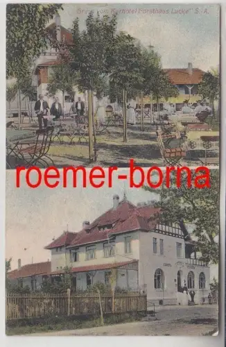 59832 Mehrbild Ak Gruss vom Kurhotel Forsthaus Lucka S.-A. um 1910
