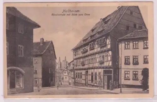 52846 Ak Nordhausen Blasiistraße mit Blick zum Dom 1916