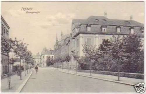 28317 Ak Pößneck Georgstraße um 1920