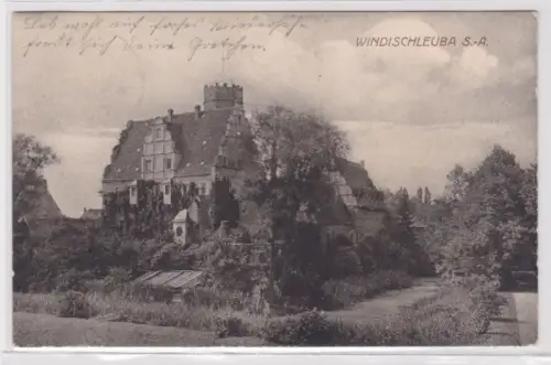 95083 Ak Windischleuba Wasserschloss Totalansicht 1917