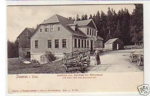 33184 Ak Ilmenau Gasthaus zum Auerhahn um 1910