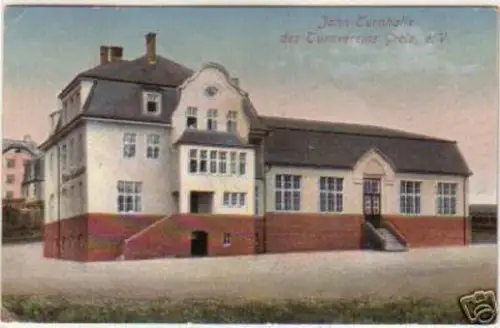 14689 Ak Jahn Turnhalle des Turnvereins Greiz e.V. 1919