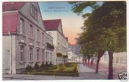 23633 Ak Waltershausen Partie m. städtischem Bad 1924