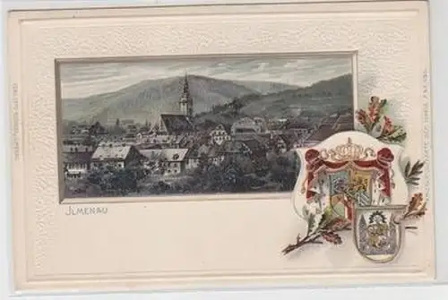 16744 Präge Passe Partout Ak Lithographie Ilmenau um 1900