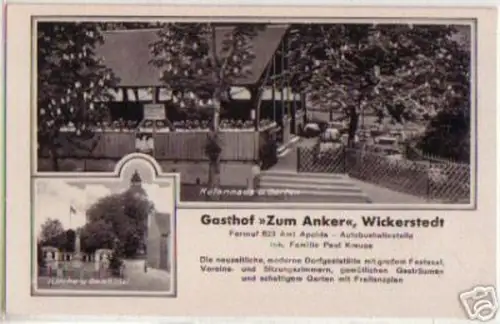 15717 Ak Wickerstedt Gasthof "Zum Anker" um 1940