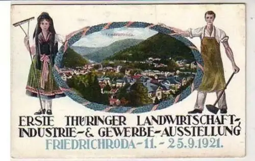 37525 Ak Friedrichroda Gewerbeausstellung 1921