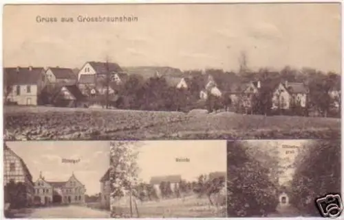 23409 Mehrbild Ak Gruß aus Grossbraunshain um 1920