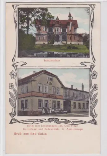 93661 AK Gruß aus Bad Sulza - Hotel zum Eschenbaum, Inh. Otto Fiege, Inhaltorium