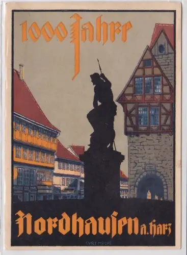 69851 AK 1000 Jahre Nordhausen am Harz - Amtliche Festpostkarte 1927