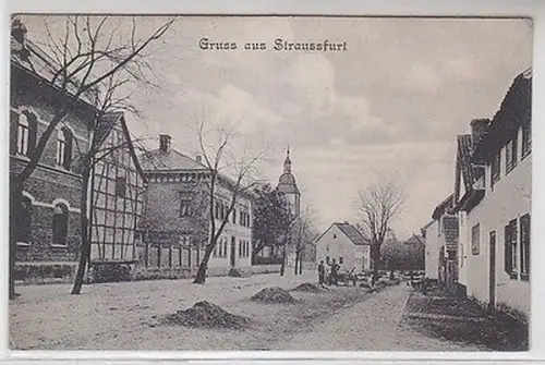 20039 Ak Gruss aus Straussfurt 1910