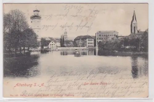80635 Ak Altenburg S.-A. der kleine Teich 1904