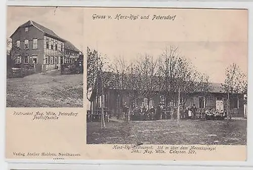 64829 Mehrbild Ak Gruß v. Harz Rigi und Petersdorf Restaurant usw. 1907