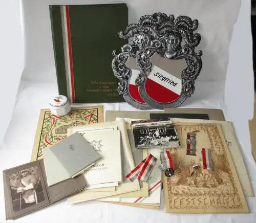 Studentika Sammlung 76 Teile Teutonia Studentenzeit Chemnitz 1923-1926 (115245)