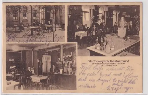 61888 Mehrbild Ak Hannover Strohmeyers Restaurant F.Wallbrechtstraße 97
