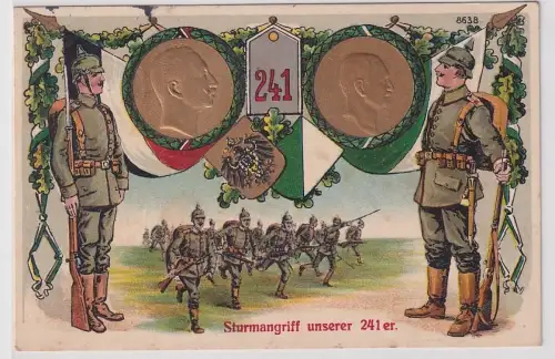 91165 Feldpost Ak Dresden Sturmangriff unserer 241er, 1915