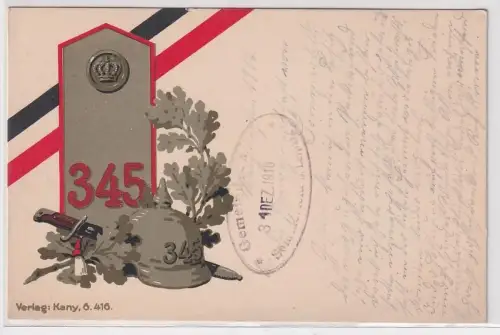 23849 Ak Landwehr-Infanterie-Regiment Nr. 345 im 1.Weltkrieg