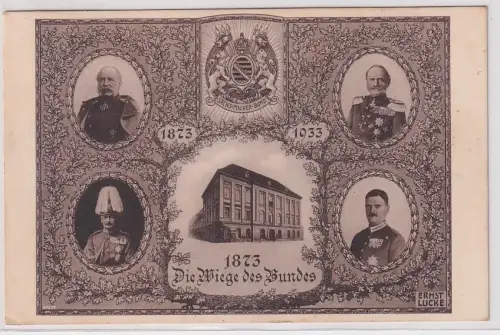 73281 Ak Dresden 60jährige Jubelfeier des Sächs. Militärverein Bundes 1933