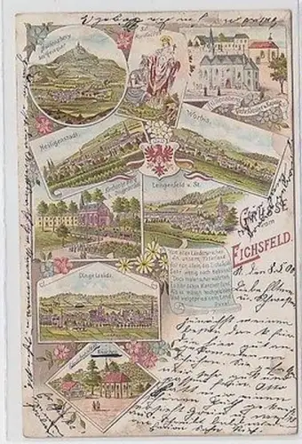 62670 Ak Lithographie Grüße vom Eichsfeld 1900