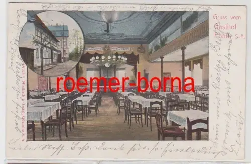 80406 Mehrbild Ak Gruss vom Gasthof Ponitz Sachsen-Altenburg 1905