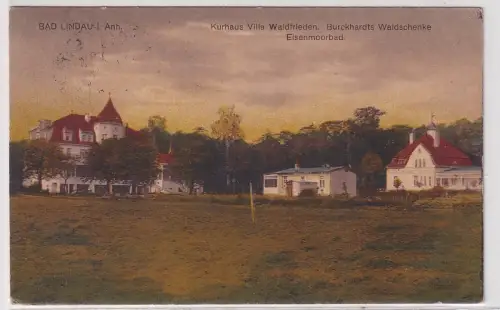20686 Ak Bad Lindau i.Anh. Kurhaus Villa Waldfrieden Eisenmoorbad 1921