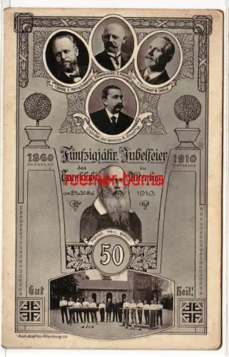79429 Mehrbild Ak 50jährige Jubelfeier des Turnklubs zu Altenburg 1910