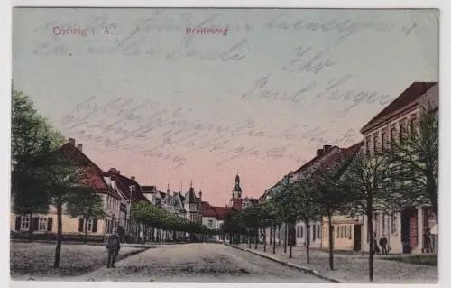 25902 Ak Coswig i.A. Breiteweg 1907