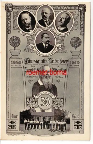 79525 Mehrbild Ak 50jährige Jubelfeier des Turnklubs zu Altenburg 1910
