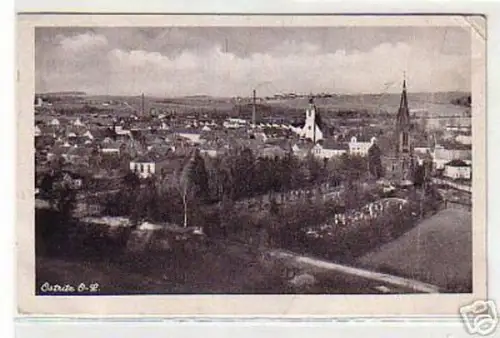 09305 Ak Ostritz Oberlausitz Totalansicht 1944