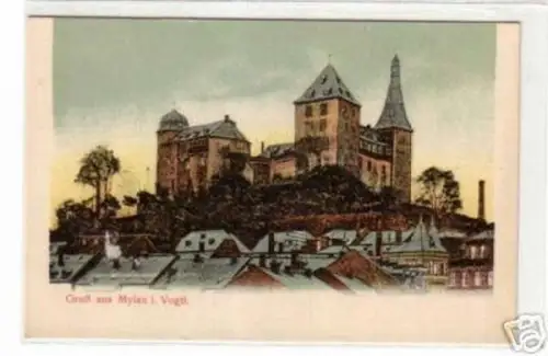 01169 Ak Gruss aus Mylau im Vogtland um 1910