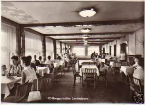 11954 Ak Görlitz HO Gaststätte Landeskrone 1972