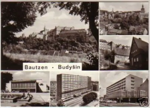 12007 Mehrbild Ak Bautzen HO Cafe "Lubin" 1980