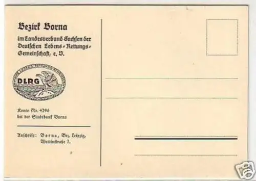 26254 Ak DLRG Landesverband Bezirk Borna um 1930