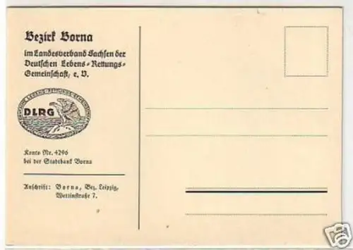 31744 Ak DLRG Landesverband Bezirk Borna um 1930