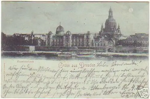 04445 Ak Dresden Kunstakademie 1900
