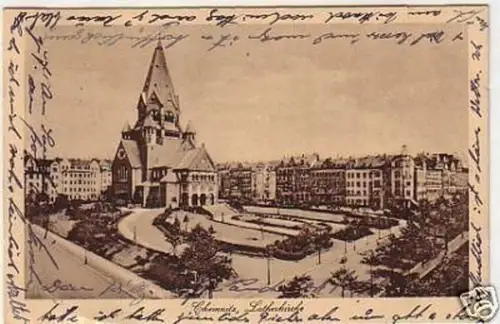 29063 Ak Chemnitz Lutherkirche 1928