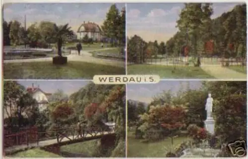 09441 Feldpost Ak Mehrbild Werdau in Sachsen 1916