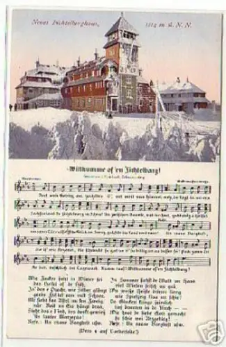 14835 Lied Ak Neues Fichtelberghaus um 1910