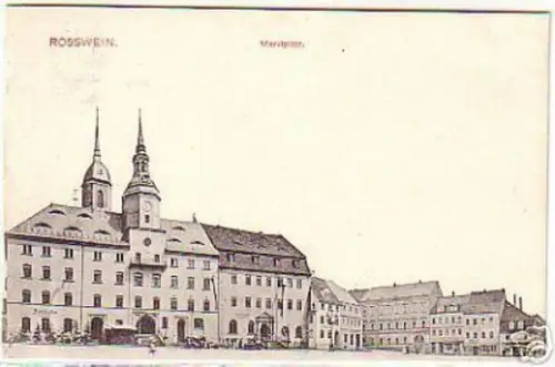 16053 AK Rosswein Marktplatz-Ratskeller 1911