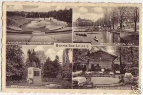 13702 Mehrbild Ak Borna bei Leipzig um 1940